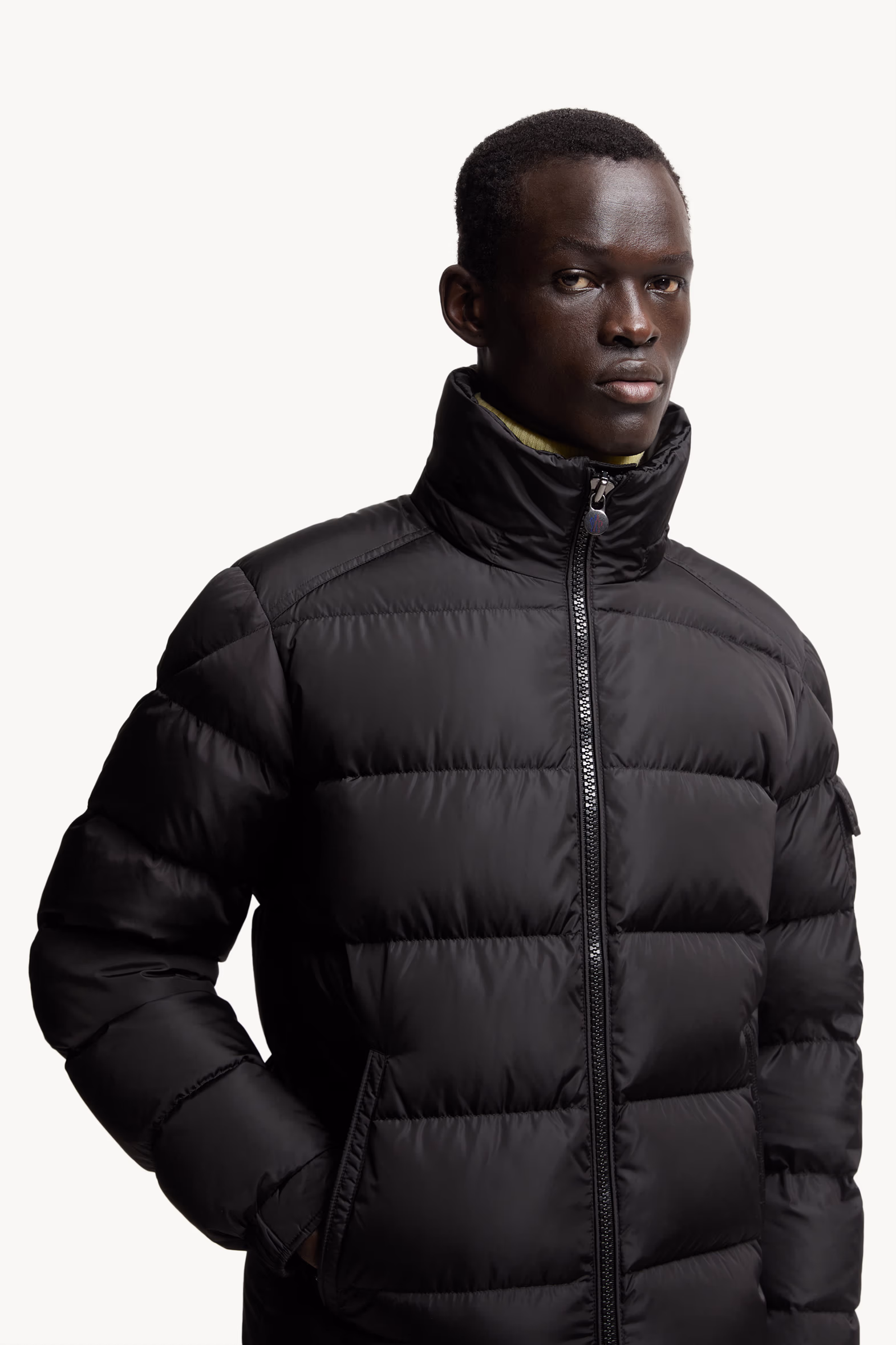 Moncler Maya Matte Short Down Jacket Men Black Moncler 6